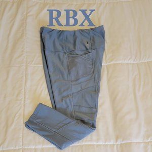 RBX baby blue capri leggings with side pockets Sz: S